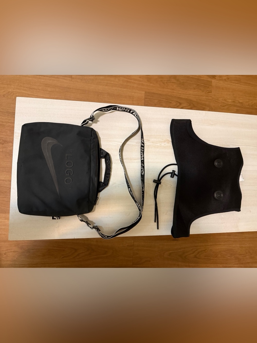 Off WhitexNike vest backpack